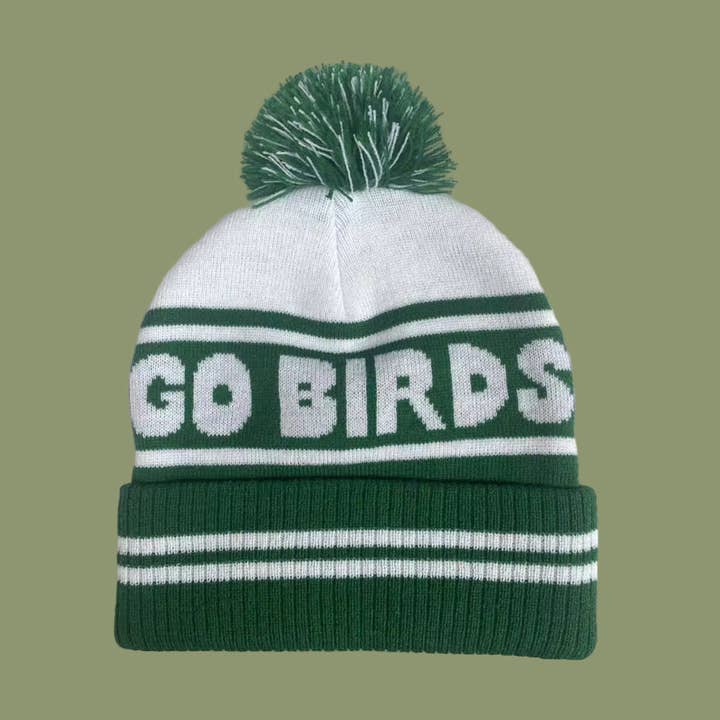 Go Birds Bubble Letter Beanie for wholesale by Dainty Studios
