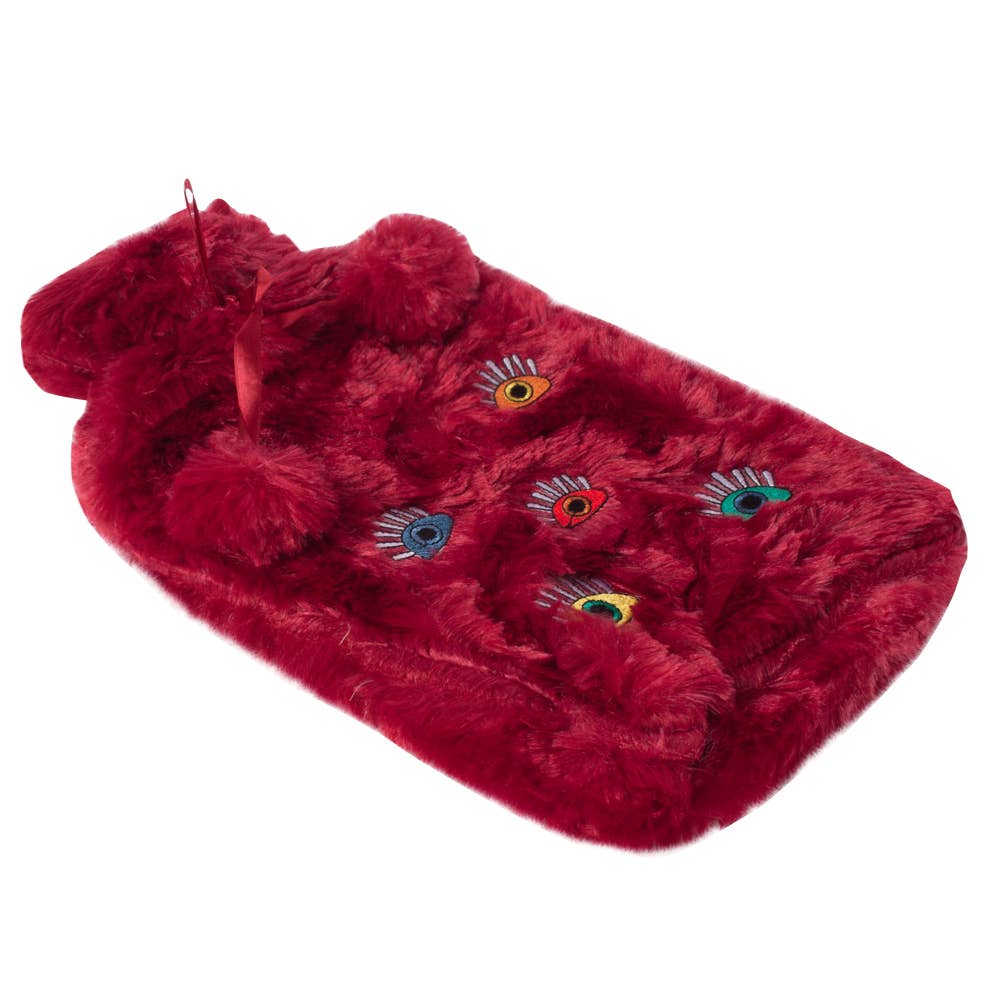 Biggbrands - Vendita all'ingrosso Impacchi caldi/freddi - Borsa dell'acqua calda Biggdesign con copertura in peluche rossa My Eyes On You1