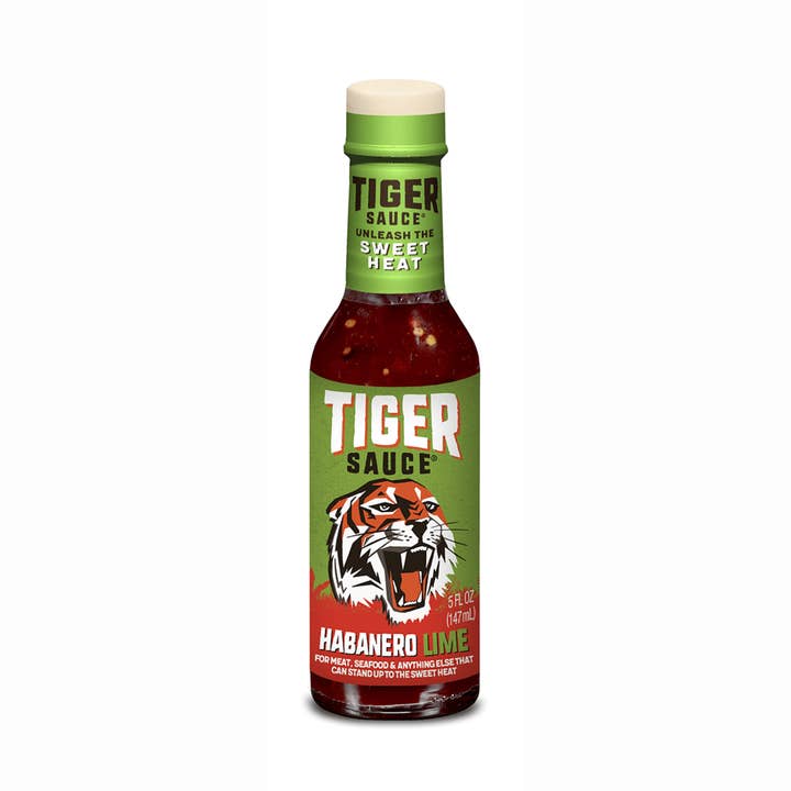 Try Me Tiger Sauce Habanero Lime Spicy Hot Sauce, 5oz Bottle for wholesale by Tiger Sauce