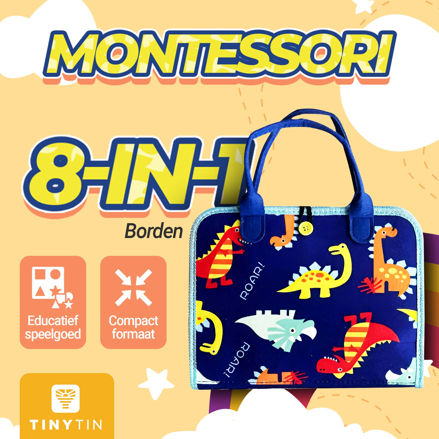 TinyTin - Wholesale Doe-het-zelf-speelgoed - Kinderen - TinyTin - Montessori Activiteiten Boek Pro6