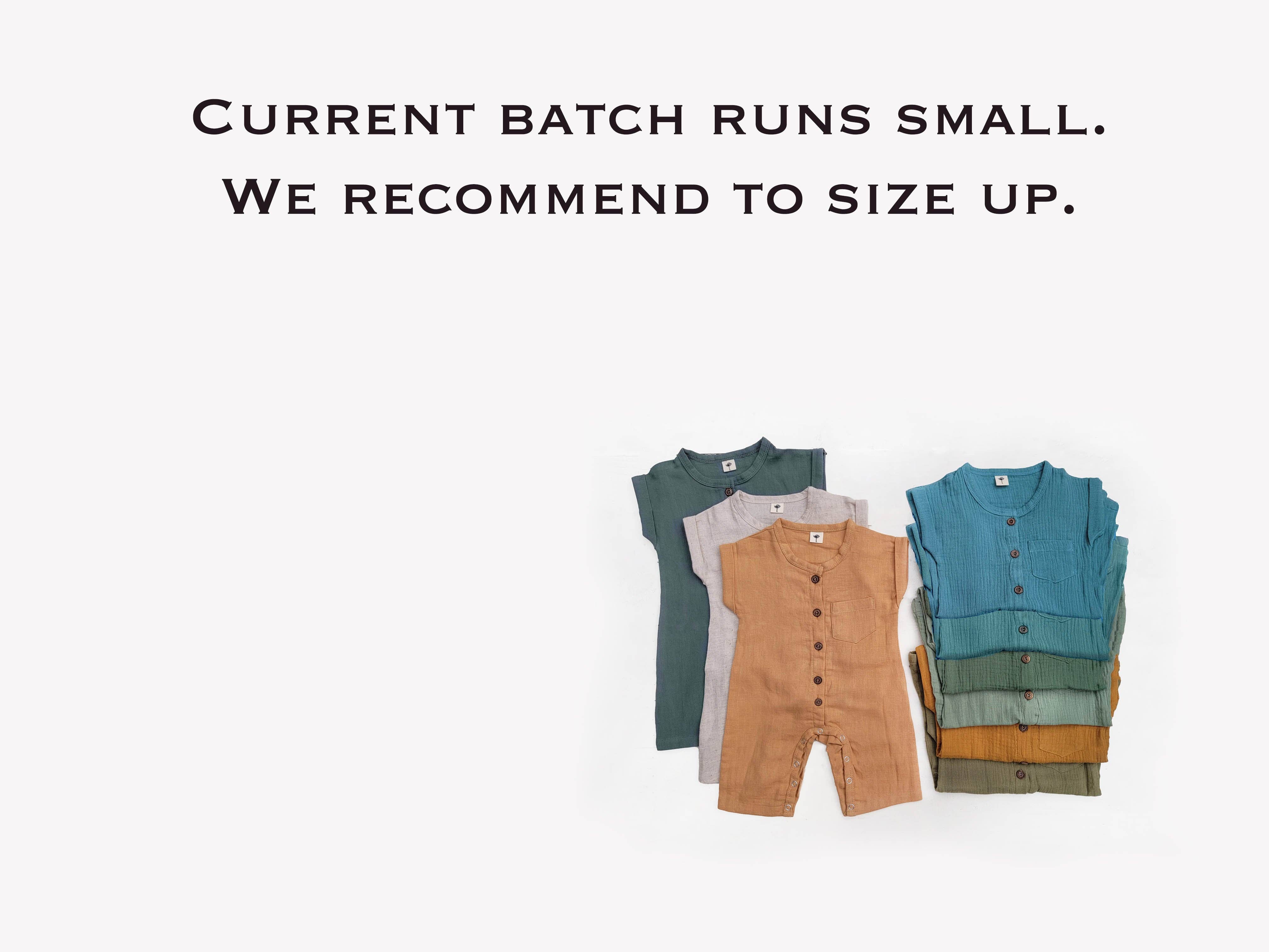 OLIVE & CRADLE - Vente Barboteuse – bébé - Mélange de coton et lin Sami Jumper3