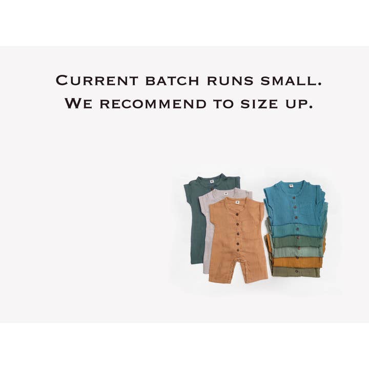 OLIVE & CRADLE - Vente Barboteuse – bébé - Mélange de coton et lin Sami Jumper3