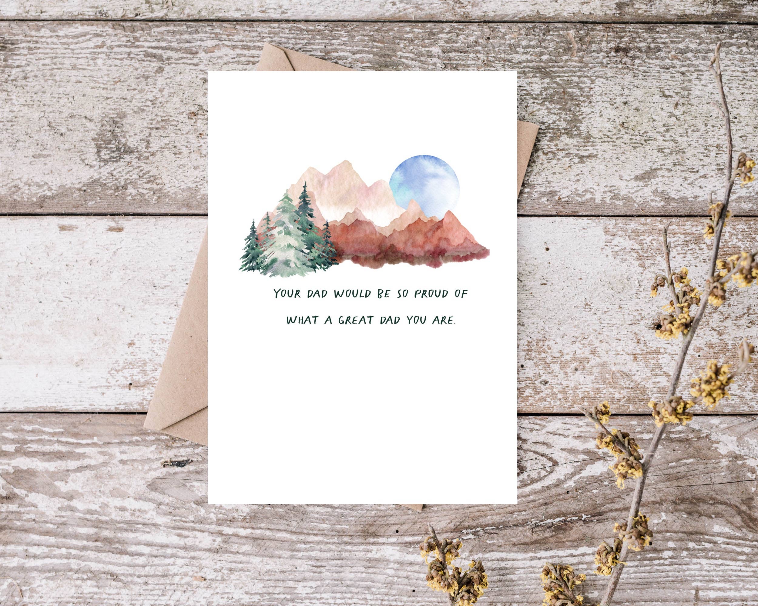 Card & Story – wholesale Father’s Day card – Father's Day Your Dad Would Be Proud of You