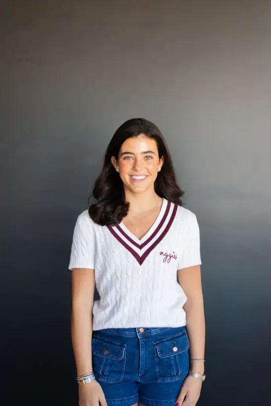 SWEATER x vetter - Wholesale Knit Sweater - Women's - S/S Cable V Neck Sweater 4