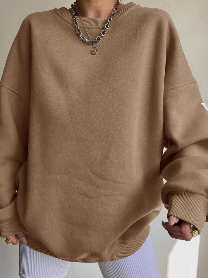 Rosa Clothing - Wholesale Sweatshirt - Women's - Thickened Top Long Sleeve Sweatshirt4