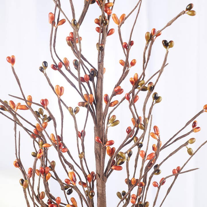 Factory Direct Craft – wholesale Artificial flowers – 25" Fall Color Pip Berry Spray - Select Color