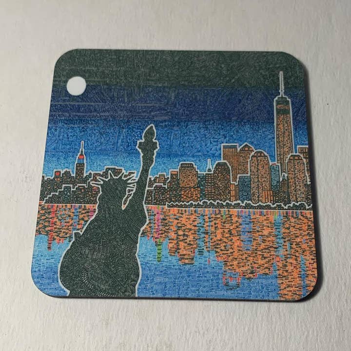 Coasters - Light Up New York for wholesale by Viz Art Ink