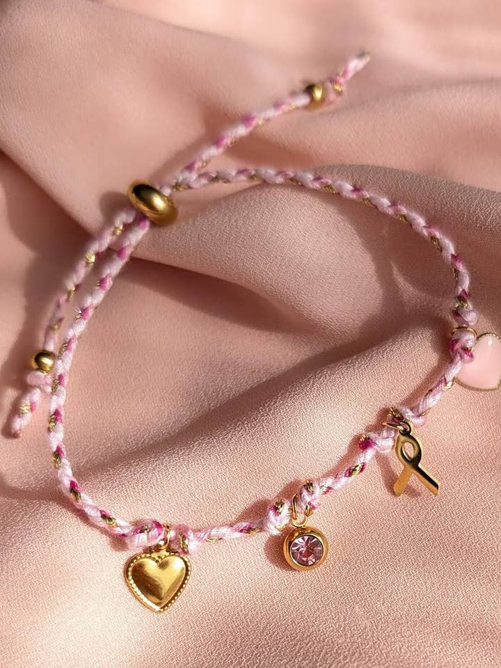 Pulsera GRIGRI OCTUBRE ROSA para venta al por mayor de L'Atelier d'Artémis
