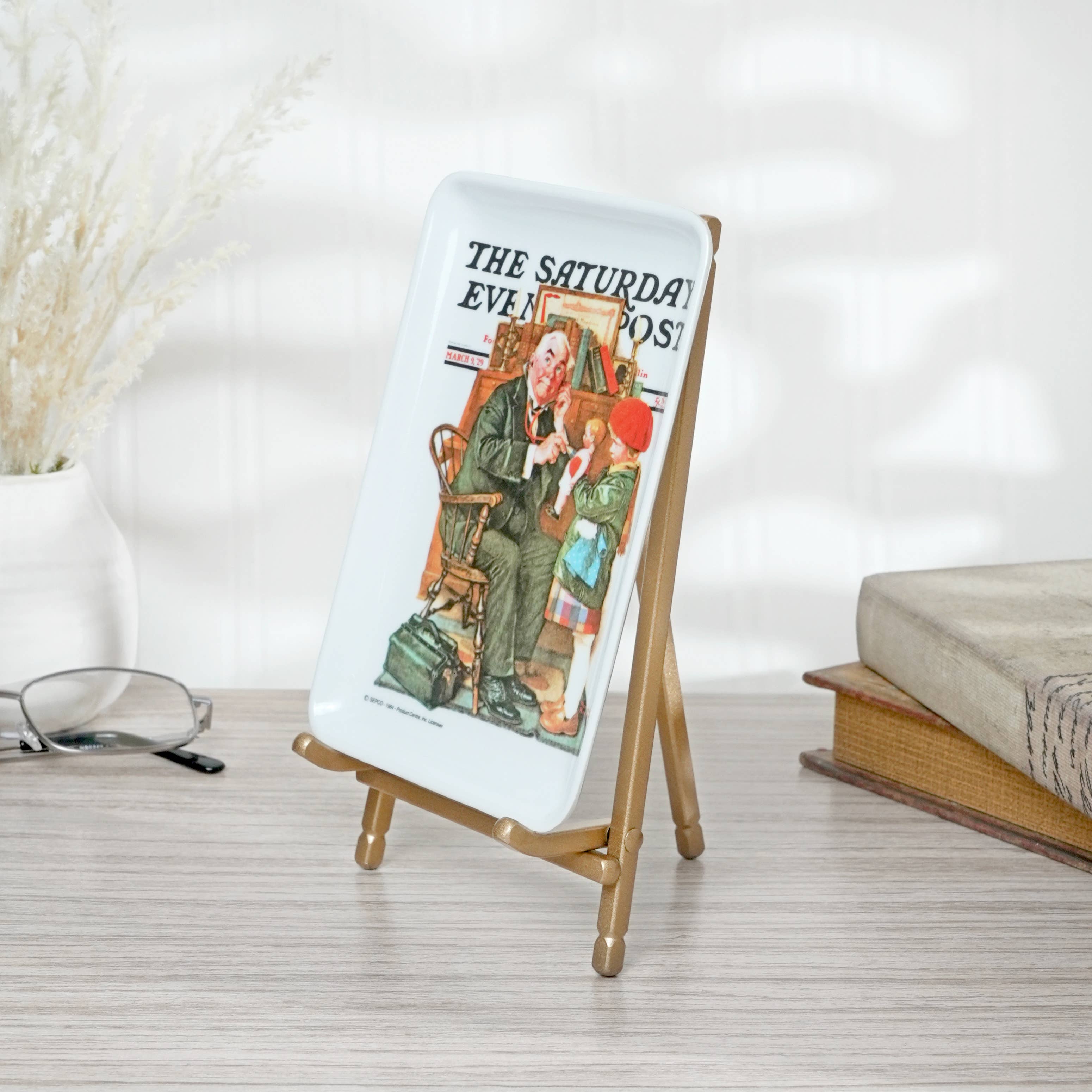 Bard's – wholesale Easel – Bard's Satin Metal Easel, 7" H x 4.25" W x 4.5" D3