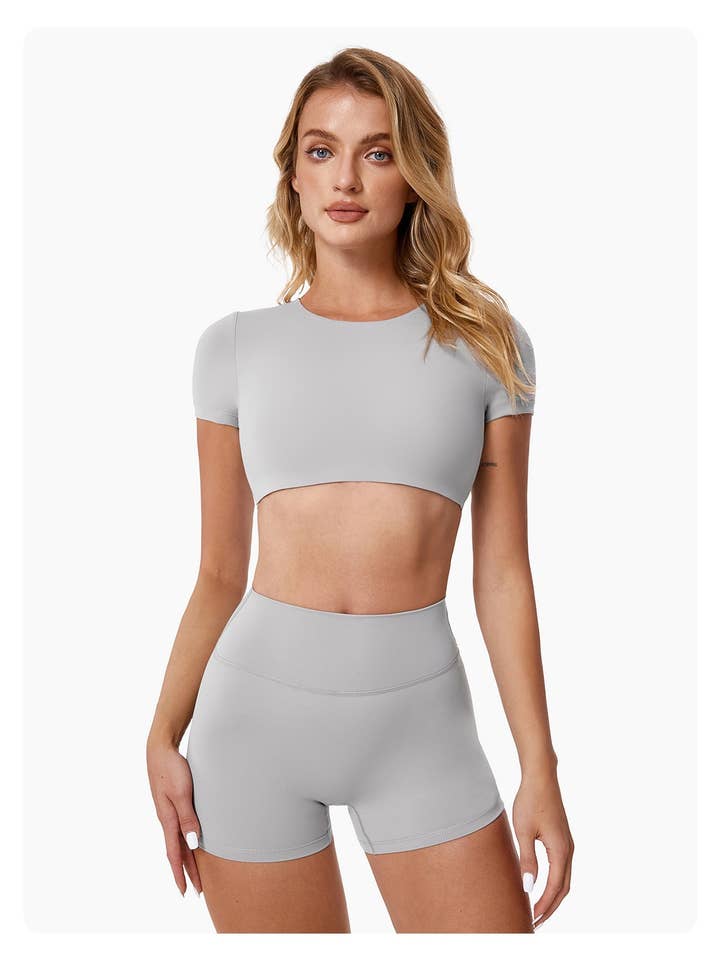 Mantra Active - Wholesale Athletic Shorts - Women's - Nikki SoftBalance™ High-Waisted Active Shorts16