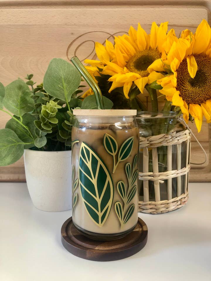 Pflanzenglasbecher, Nature Cup, Eiskaffeetasse, Pflanzenbecher für den Großhandel von MommyandMarie