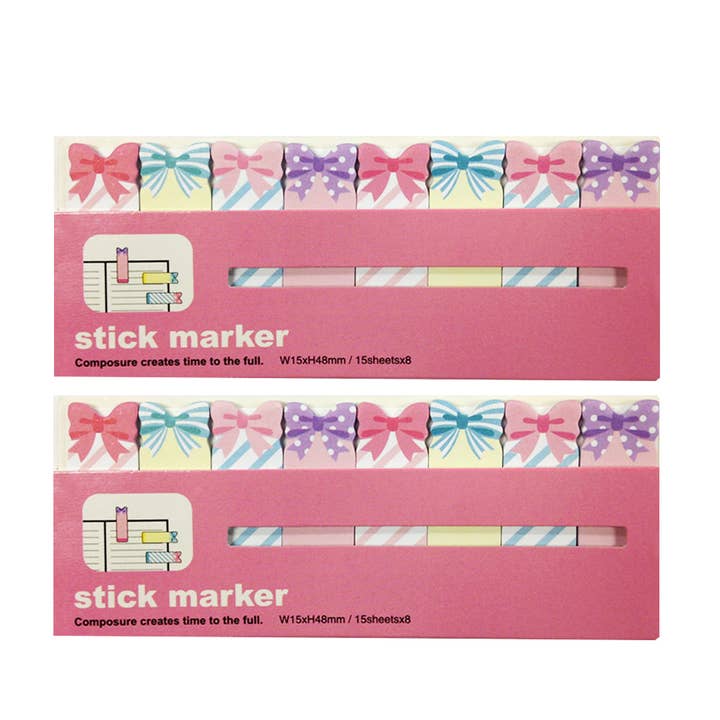 Wrapables.com - Wholesale Bookmark - Wrapables Bookmark Flag Tab Sticky Markers (Set of 2)1