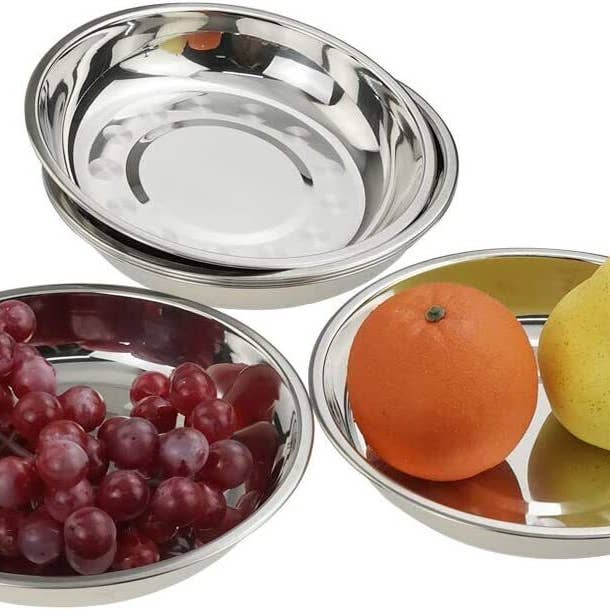 Tsyware - Wholesale Dinner Plate - Stainless Steel Round Plates 7" Dinner Plate Dish2