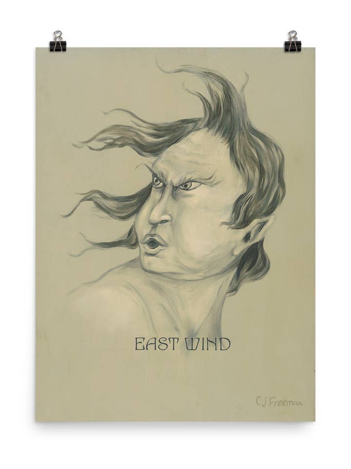Poster: "East Wind" 18 x 24" for wholesale by Ana Cortez