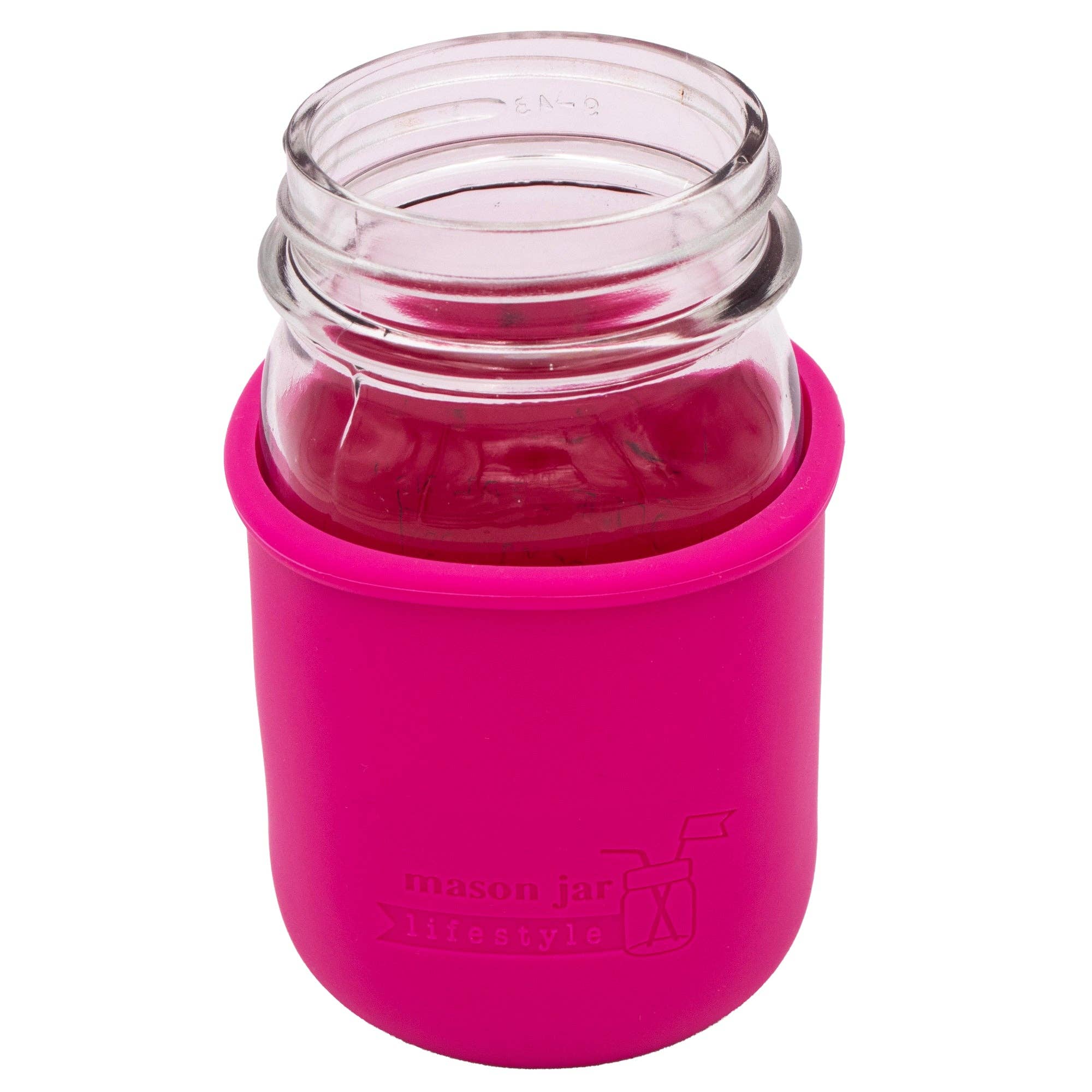 Mason Jar Lifestyle - Wholesale Drink Huggers & Koozies - Silicone Sleeve for Regular Mouth Pint 16oz Mason Jars3