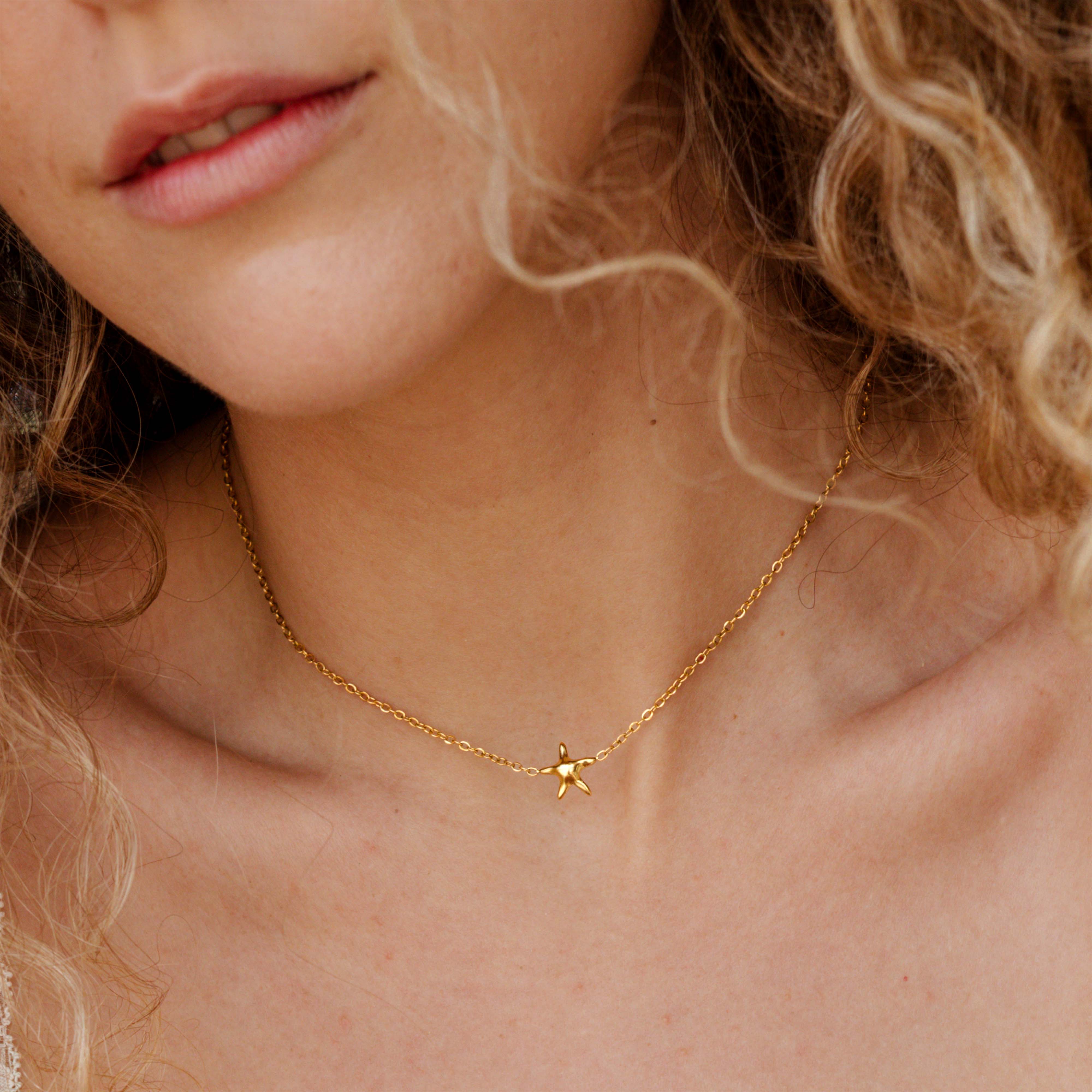 Schmuckkollektiv GmbH - Wholesale Pendant/Charm Necklace - Sea Star Choker Gold1