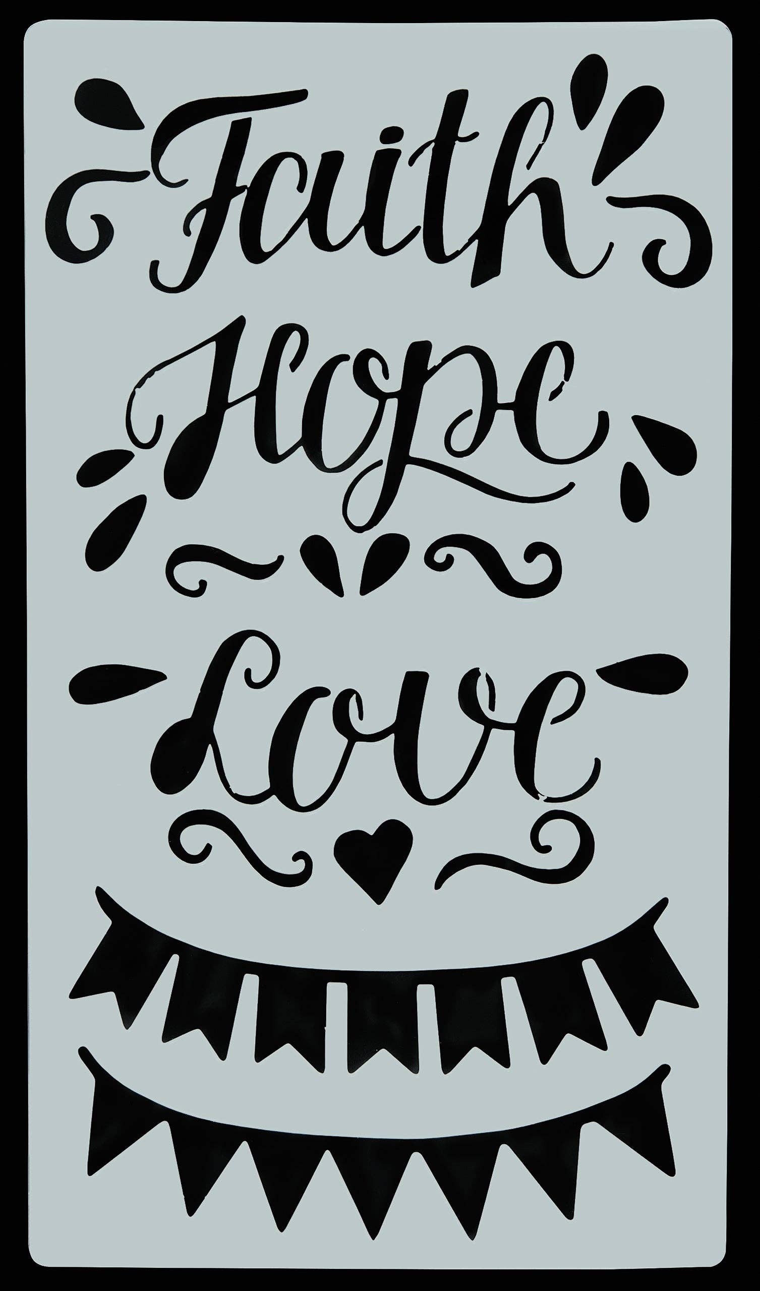 Peter Pauper Press - Wholesale Stencil/Craft Die - Essentials Faith Stencil Set2