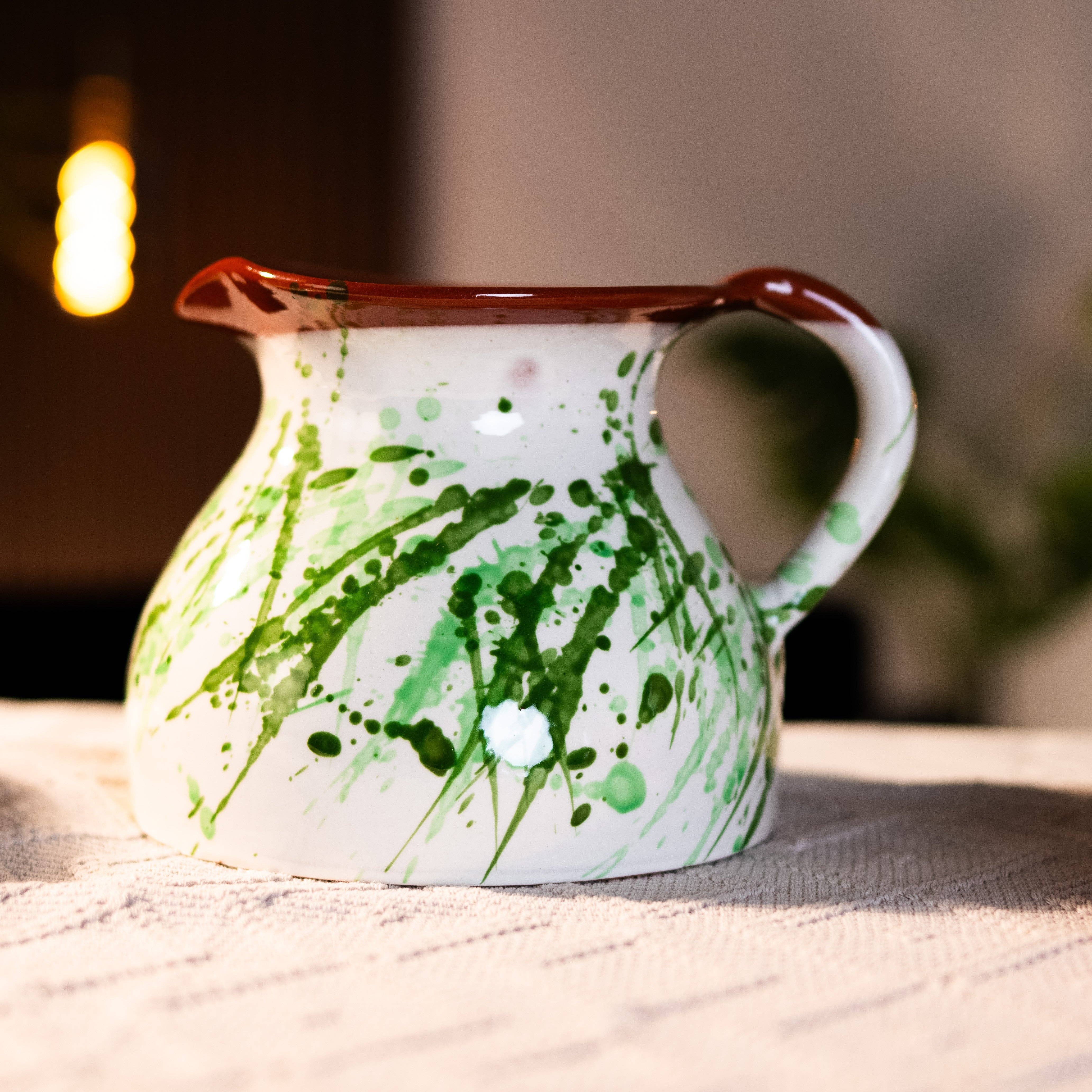 Jarapa – wholesale Pitcher – Hand Painted Jaspe Ceramic Pitcher Jug4