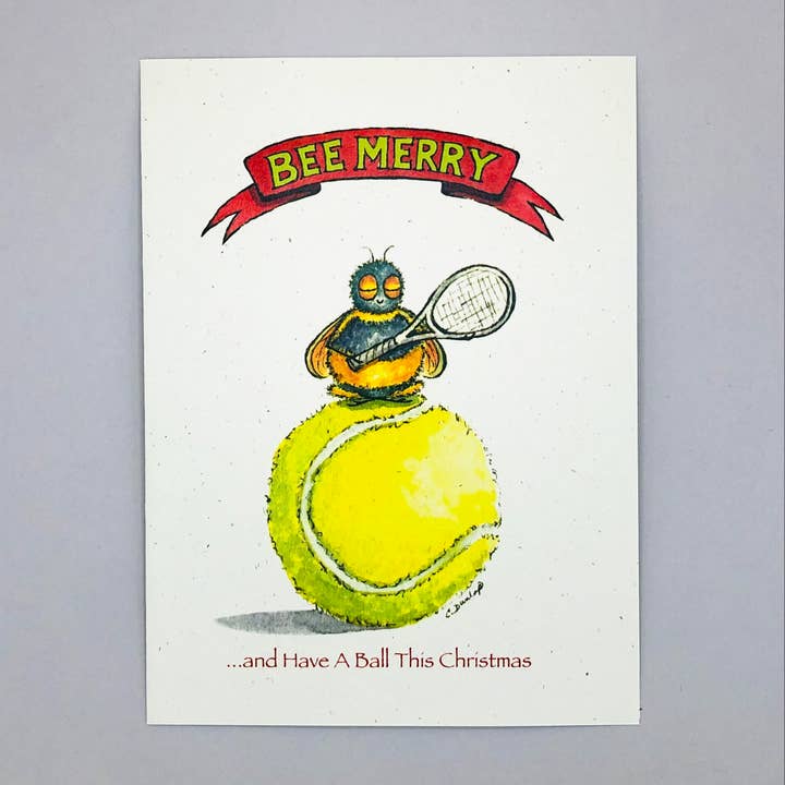 Bee Merry...And Have A Ball This Christmas for wholesale by Just Bee & Me Greeting Cards