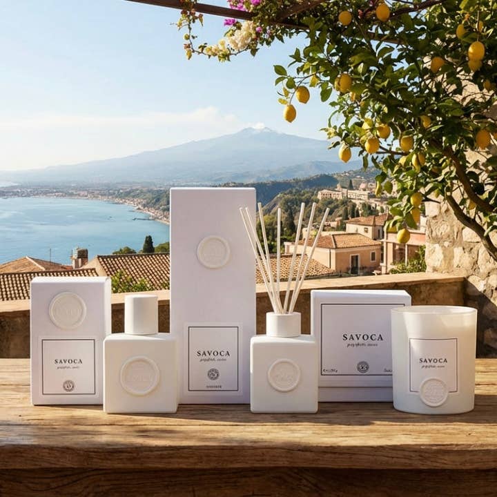Savoca - Diffuser (grapefruit, cassis) for wholesale by Scents of Sicily