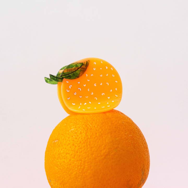 Jenny Lemons - Wholesale Hair Clip - Women's - Midi Orange Hair Claw Clip7
