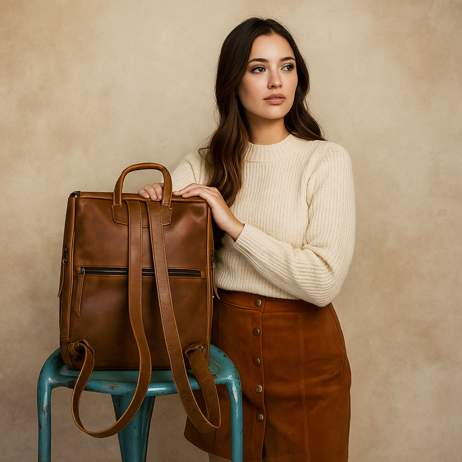 Hides – wholesale Ryggsäck - Unisex – Studentryggsäck i läder45