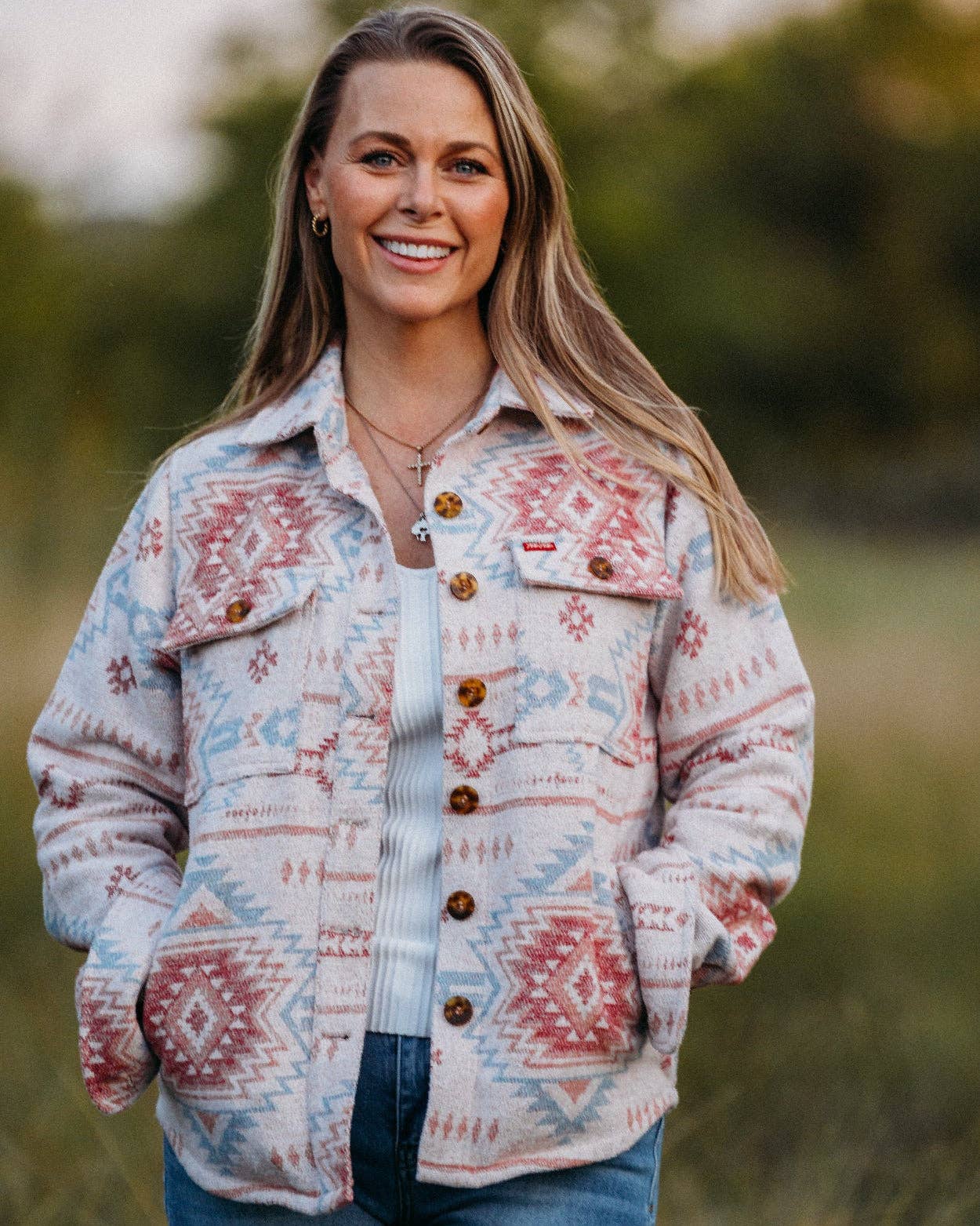 Yee Yee - Wholesale Shirt Jacket/Shacket - Women's - Out West Flannel Shirt Jacket