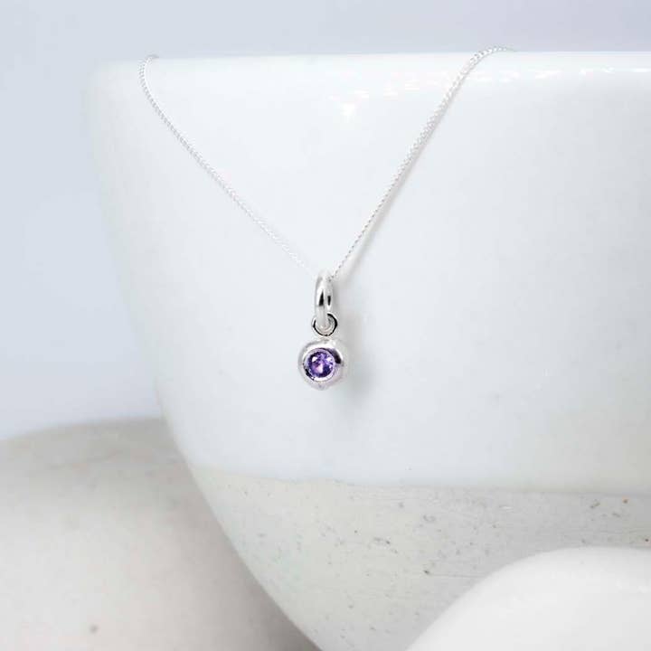 Alexandrit Flod Juvel Halskæde - Juni for engroshandel hos Mackenzie Jones Designs