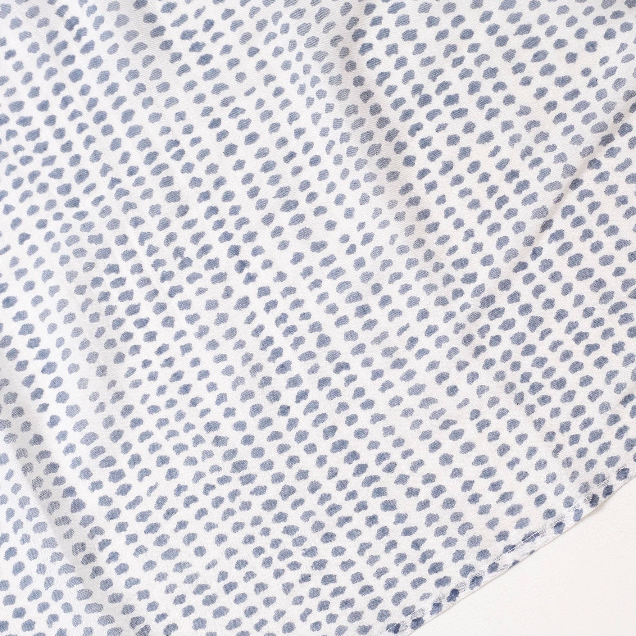 Graymarket Design - Wholesale Scarf - Women's - Navy Dot Block Printed Scarf1