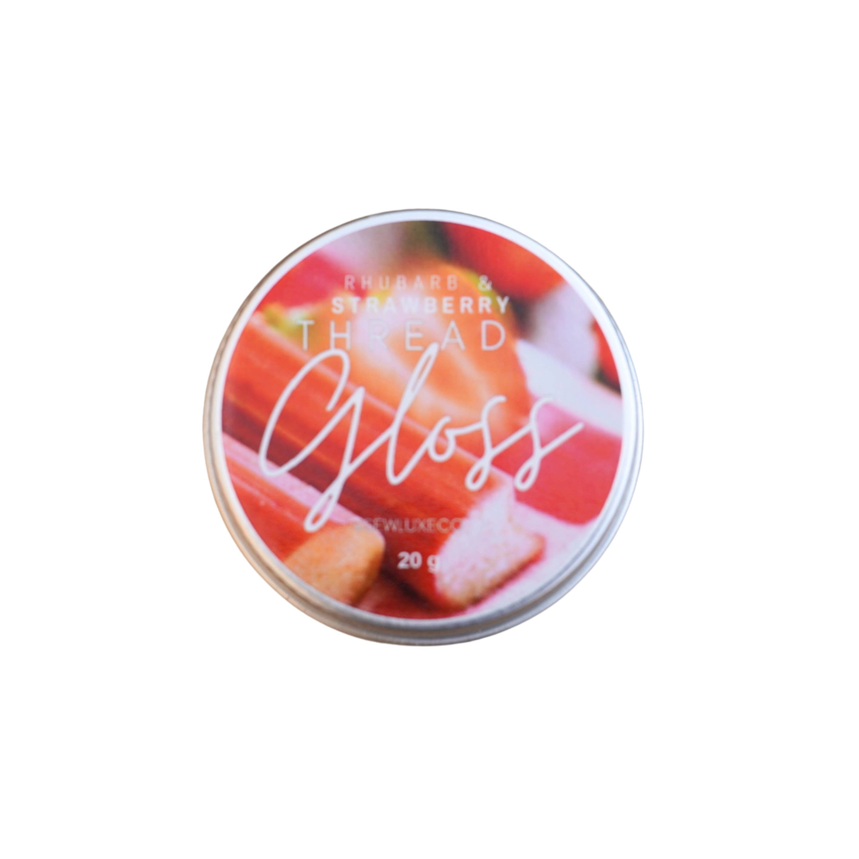 Sew Luxe Co – wholesale Embroidery/cross-stitch supplies – Rhubarb & Strawberry Scented Thread Gloss