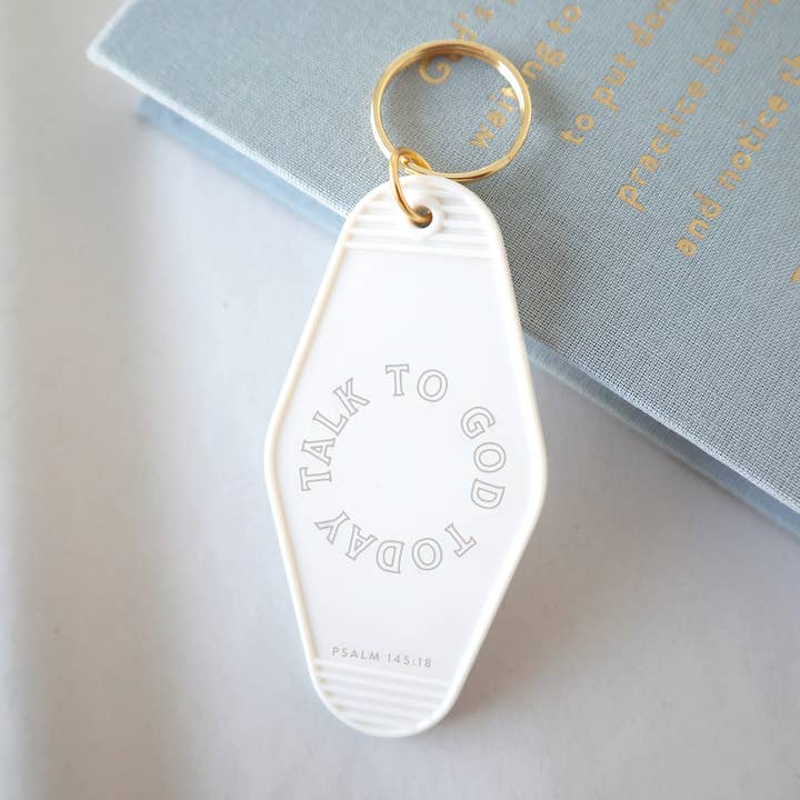 Talk to God Today Hotel Keychain for wholesale by Margot + Co.