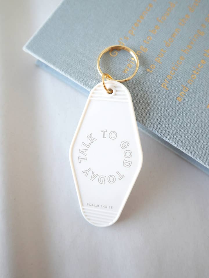 Talk to God Today Hotel Keychain for wholesale by Margot + Co.