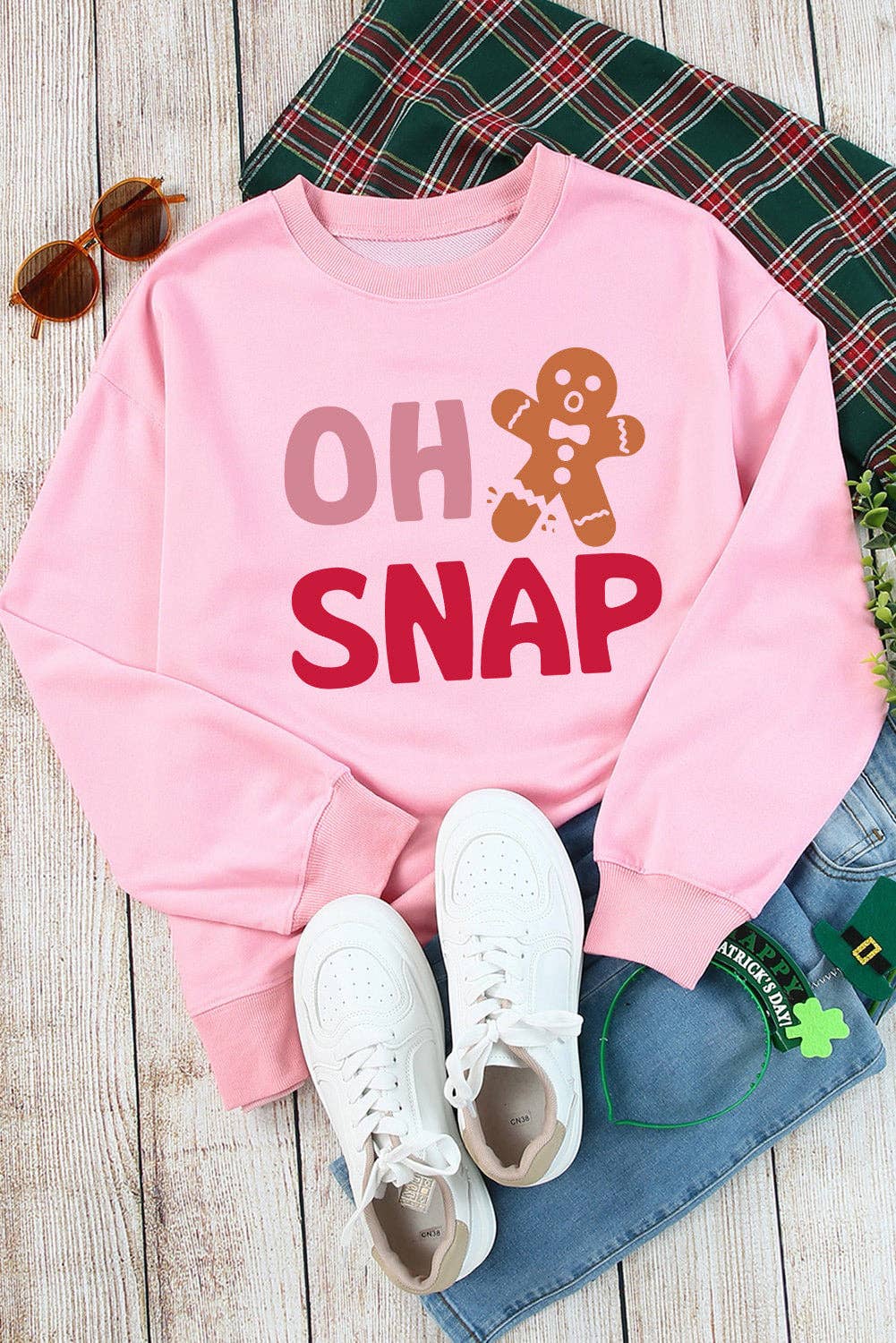 Pink OH SNAP Sweatshirt for wholesale on Faire2