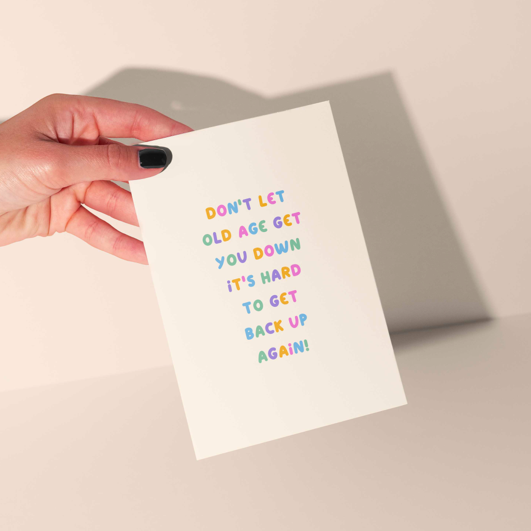 Shake The Label – wholesale Birthday card – Old Age Birthday Card - Funny Birthday Card, Joke Card2