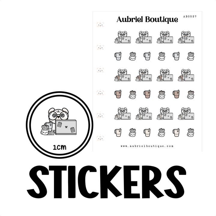 WORK LIFE, planner stickers, tiny — AB0527 for wholesale by AubrielBoutique