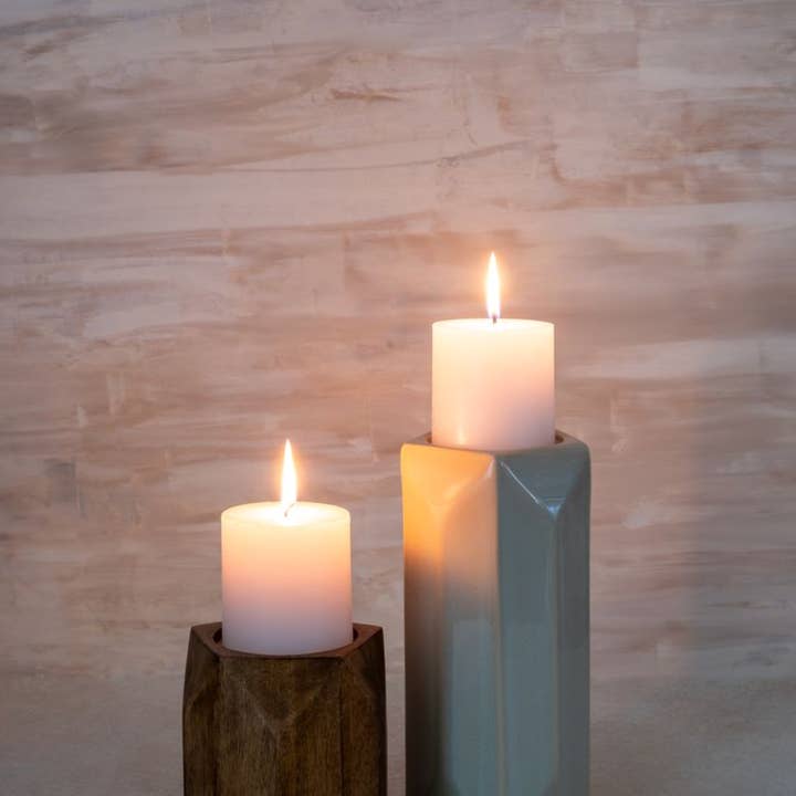 Made Market Co. - Wholesale Candle Holder - Pillar Candle Holder Ceramic Large