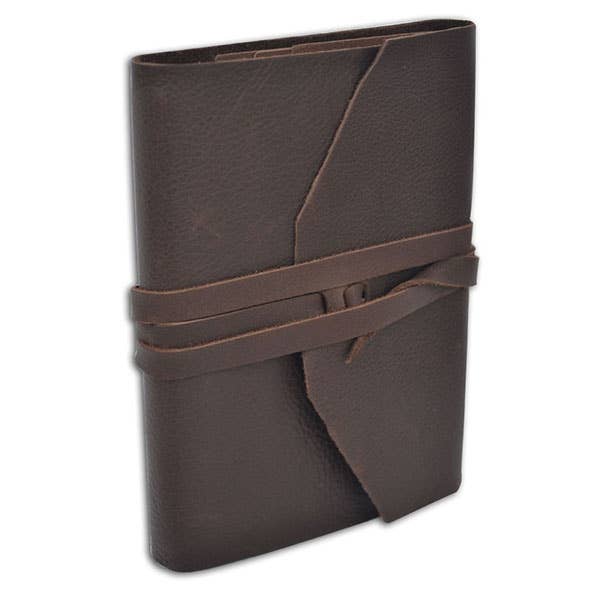 Freund Mayer & Co. - Wholesale Journal/Diary - Leather Wrap Journal - Refillable-Made in Italy - 6" x 8"