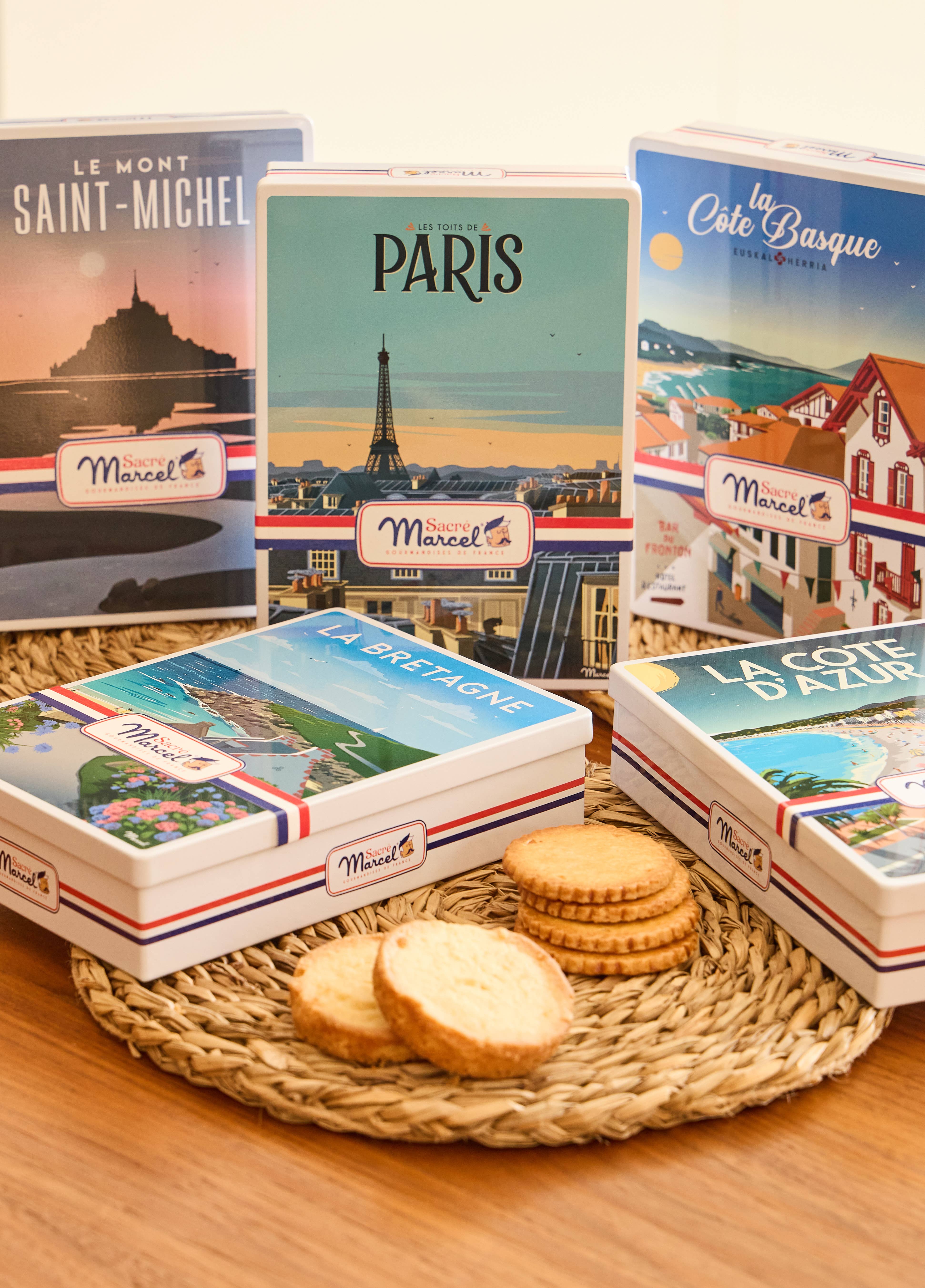 Sacré Marcel - Wholesale Cookie - Metal Box "Basque Country" | Hazelnut Biscuits3