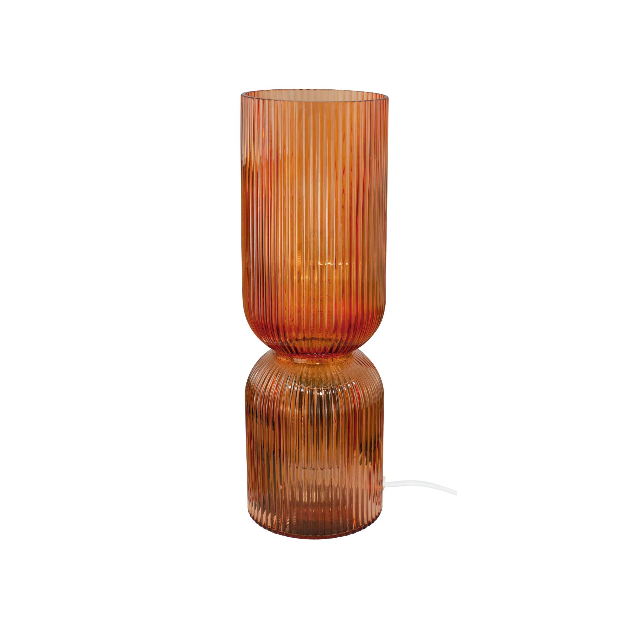 C-Création – Großhandel Stehlampen – Charmy farbige Tischlampe aus geriffeltem Glas8