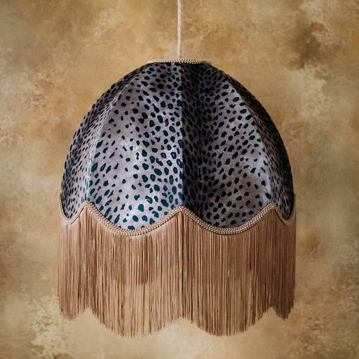 The Mary Fringed Lampshade for wholesale by Tinker & Tallulah