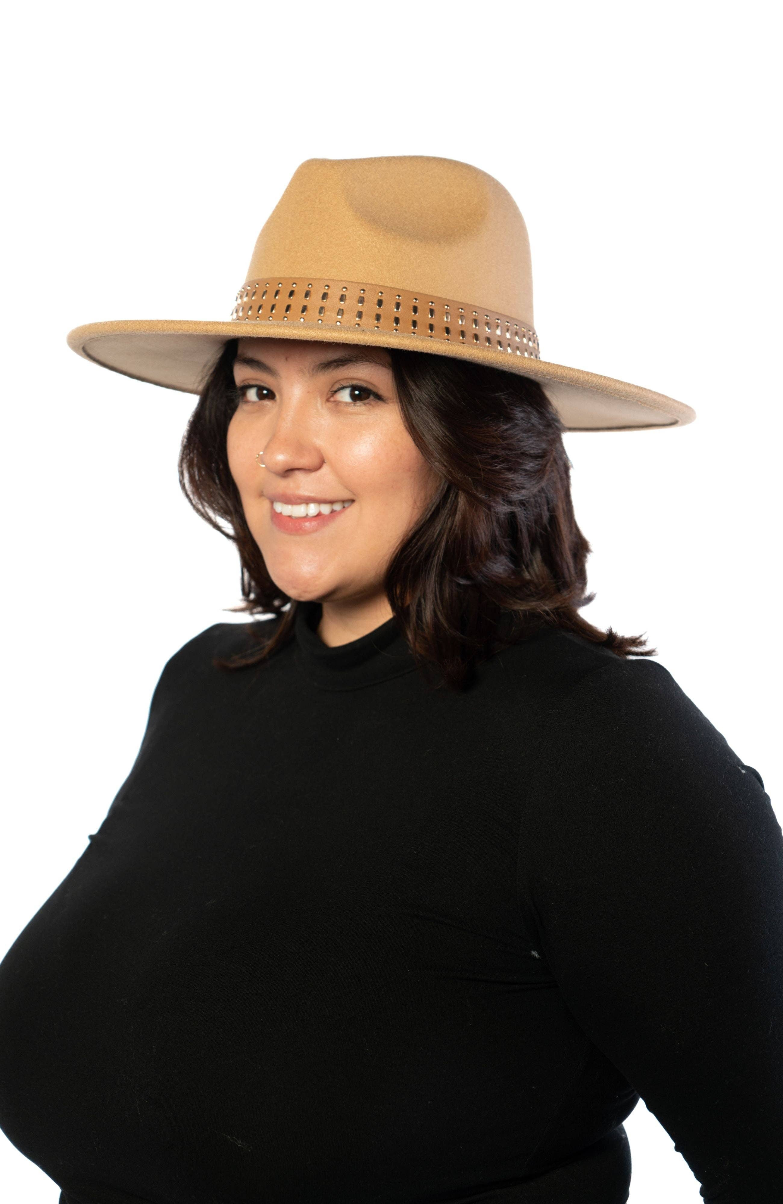 Marcus Adler - Vente Chapeau en feutre - femme - Chapeau Panama en laine mélangée