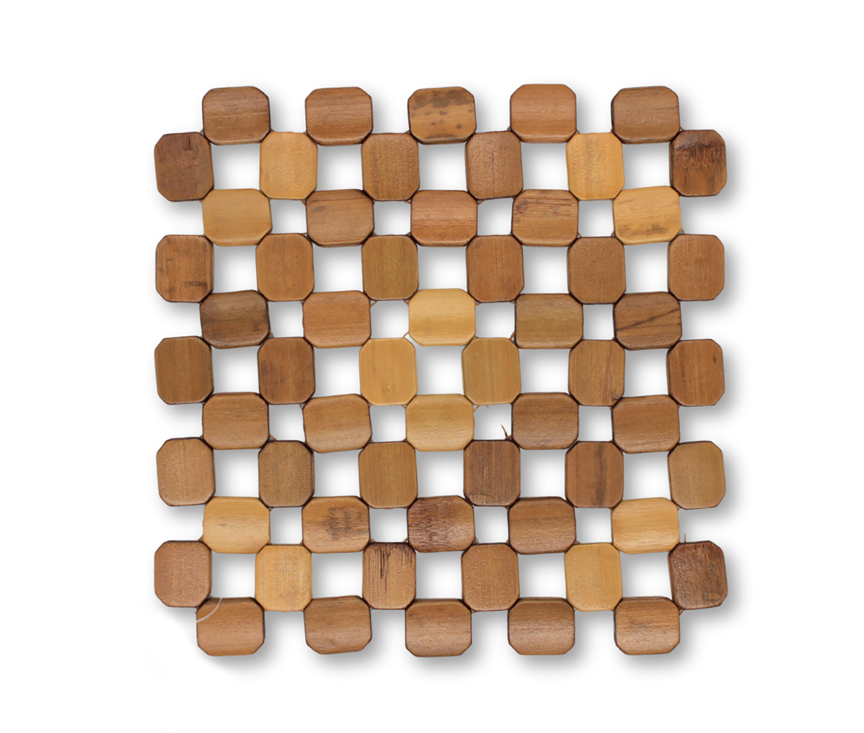 home mart goods - Wholesale Trivet - Natural Bamboo Trivet Pot Mat - Set of 21