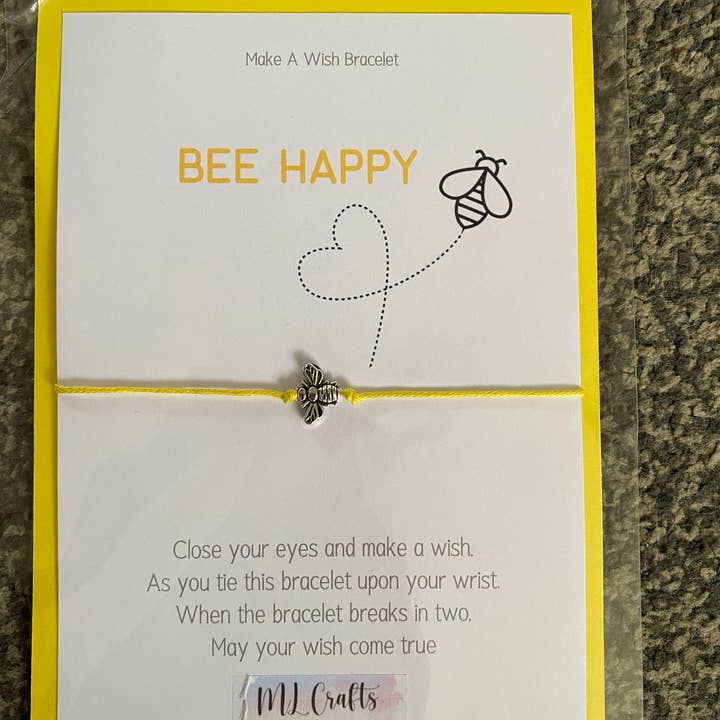 Wish Bracelet - Bee for wholesale by ML Creations