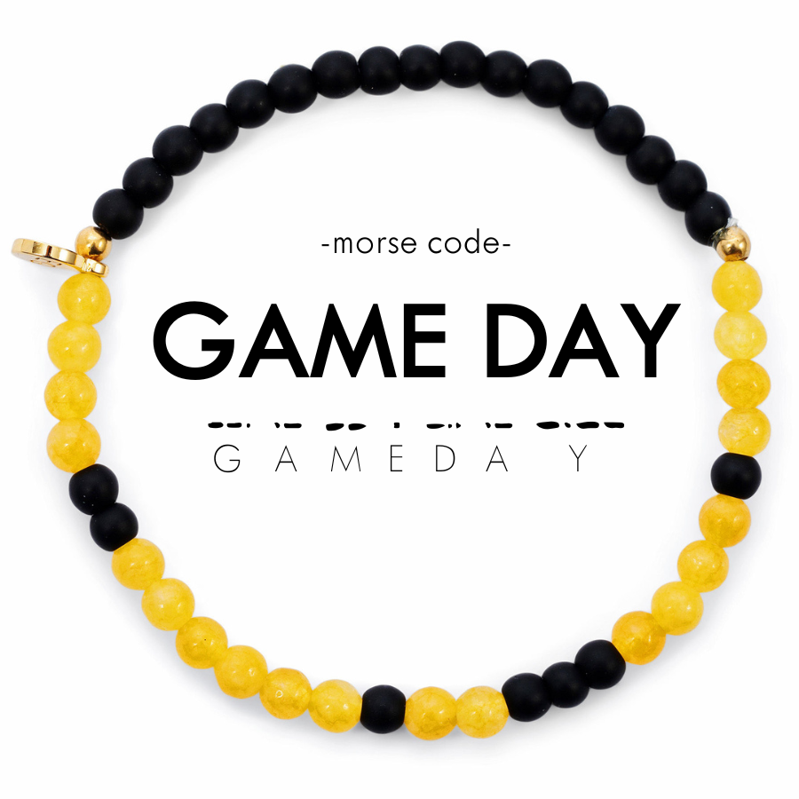 ETHICGOODS - Wholesale Beaded Bracelet - Morse Code Bracelet | GAME DAY13