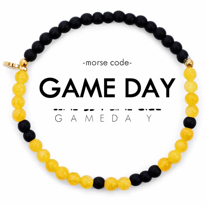 ETHICGOODS - Wholesale Beaded Bracelet - Morse Code Bracelet | GAME DAY13