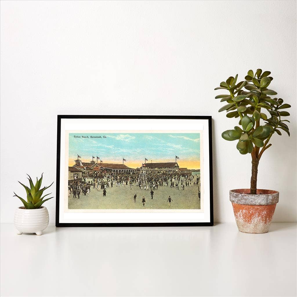 Found Image Press - Wholesale Art Print - Art Print GA-106 Tybee Beach, Savannah1