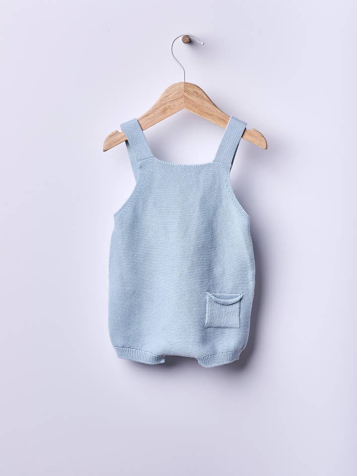 Shoulder straps shortie knitted in organic cotton | PURE FEELINGS for wholesale by Wedoble: sustainable children's fashion