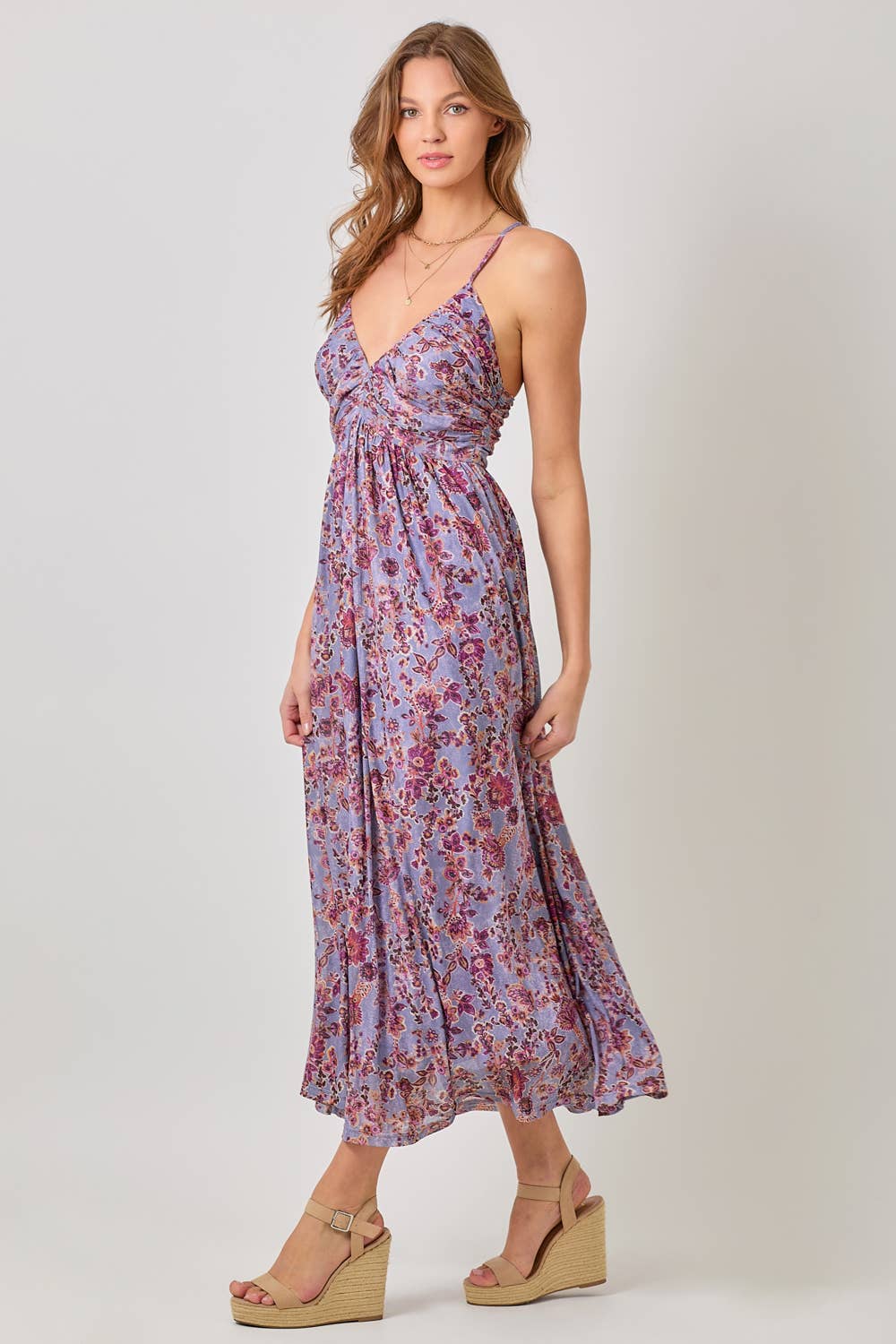 Mystree - Vendita all'ingrosso Vestito - Donna - 60646 Abito in Rete con Pieghe e Schiena Incrociata14