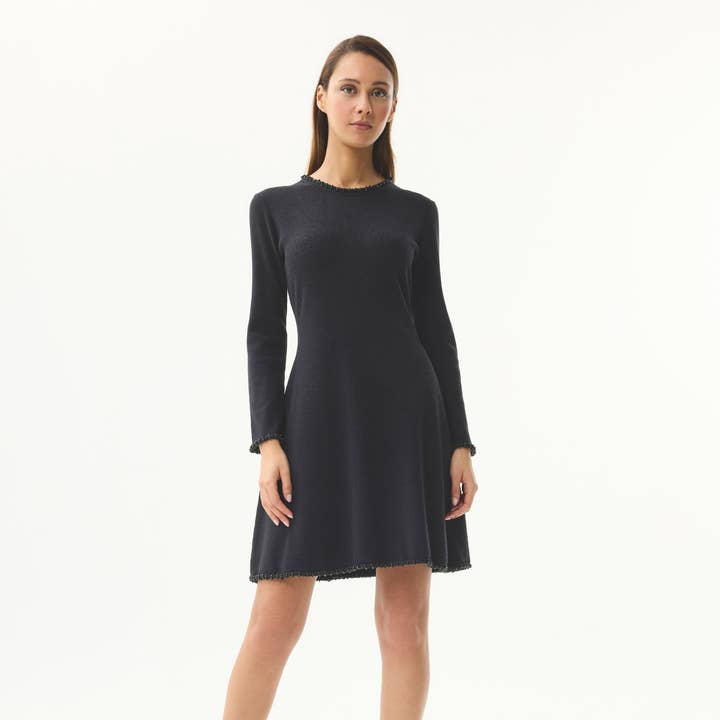 Elegant stickad klänning för wholesale av leo & ugo