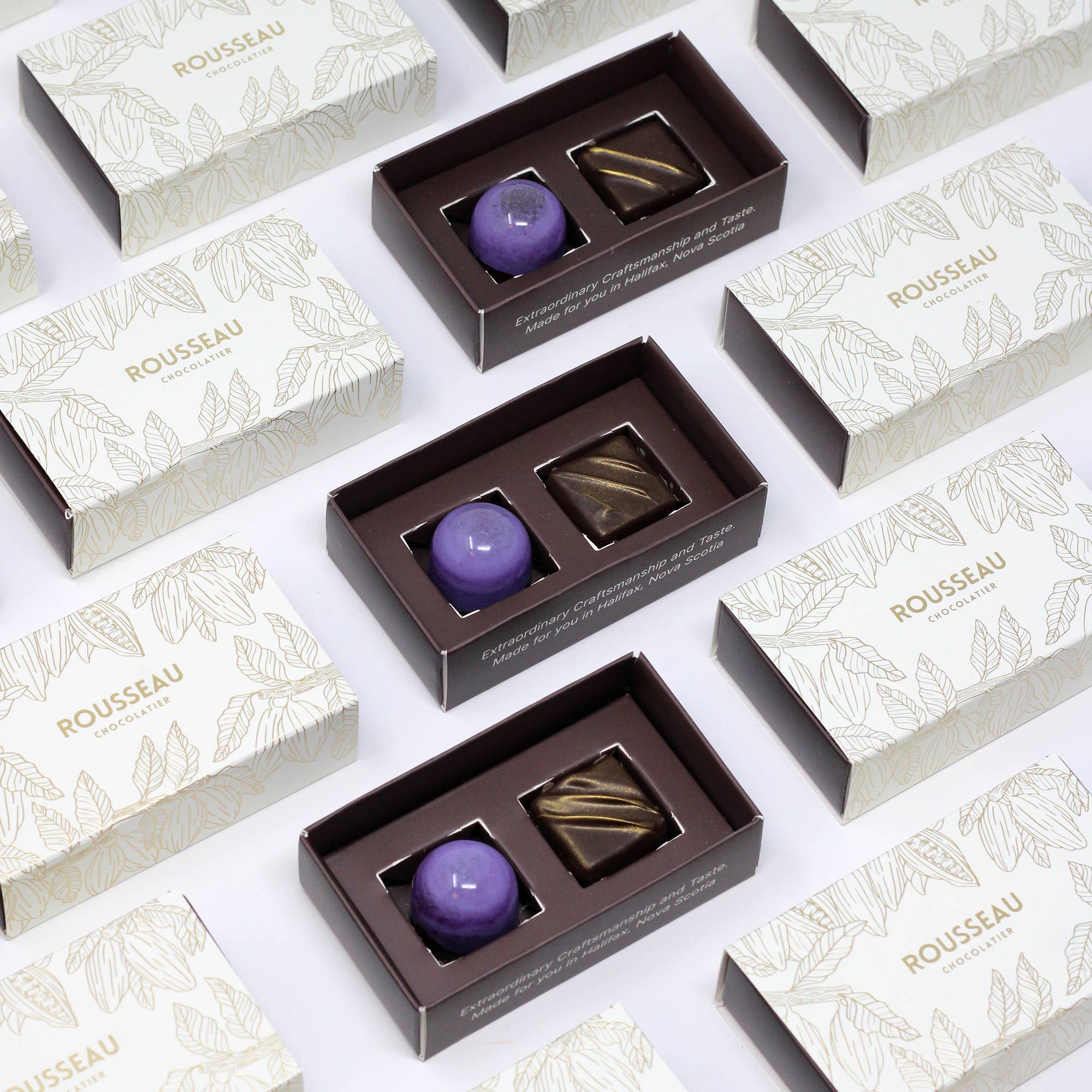 Rousseau Chocolatier - Wholesale Chocolate Box - Chocolate Favor Box of 21